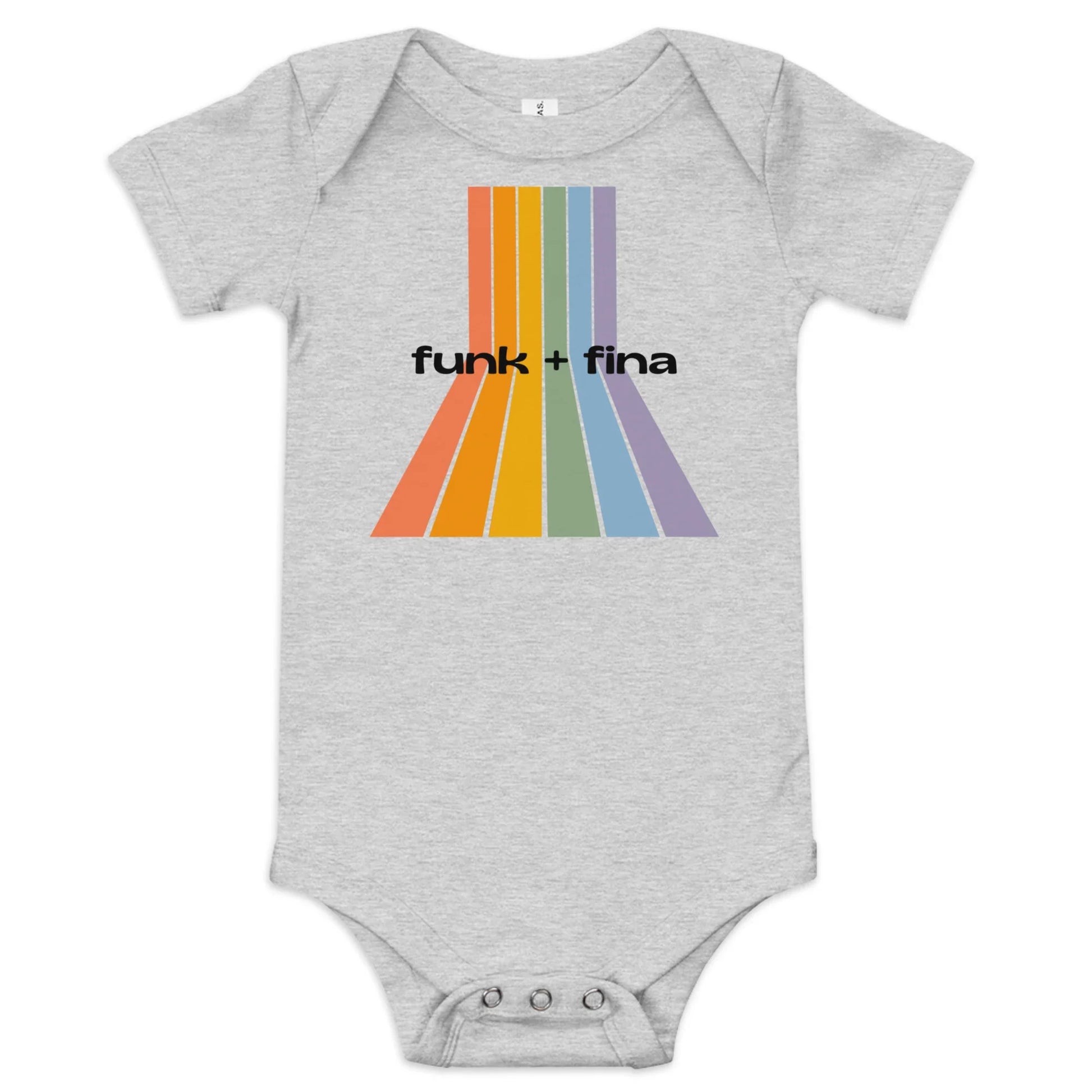 rainbow path | baby onesie - f u n k + f i n a