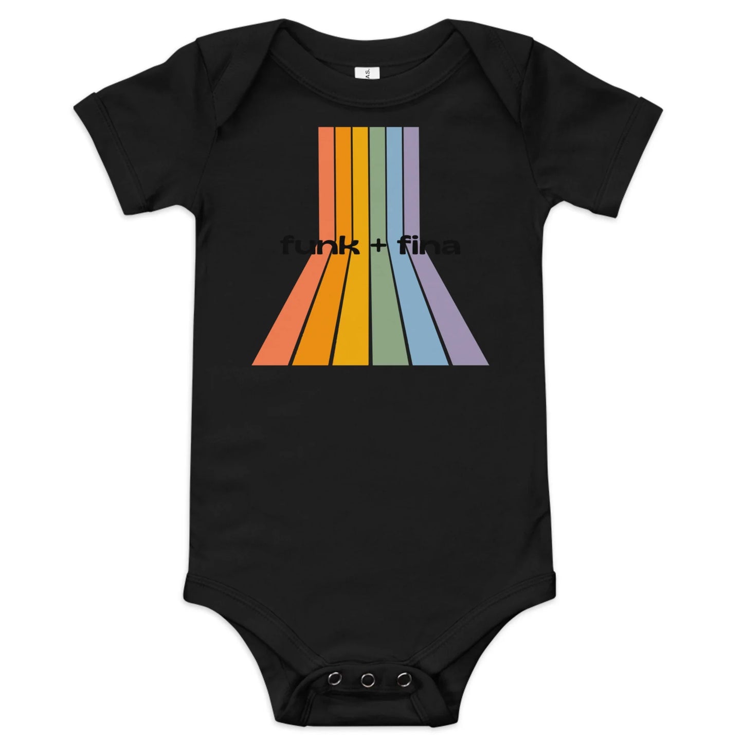 rainbow path | baby onesie - f u n k + f i n a