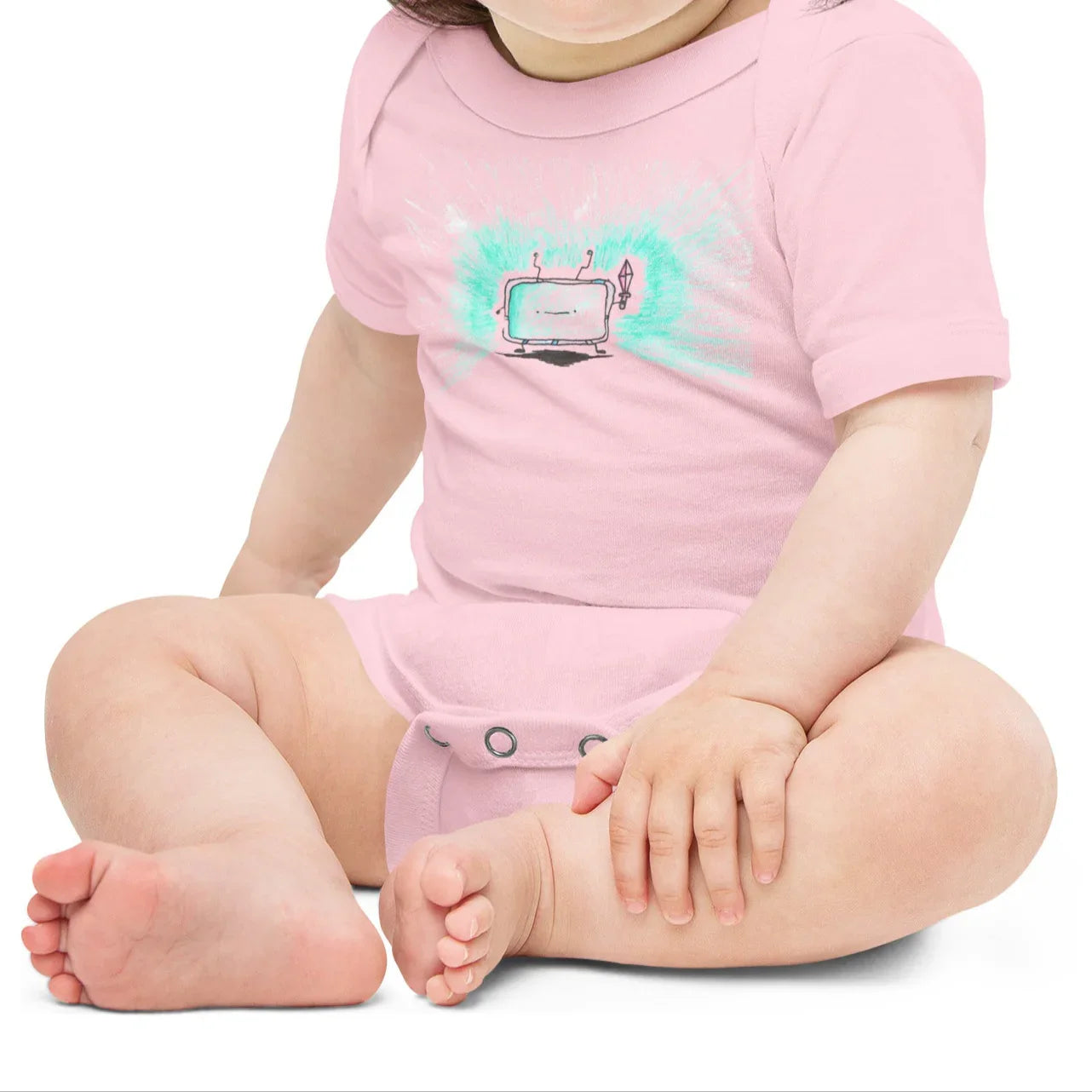 tv dude | baby onesie - f u n k + f i n a