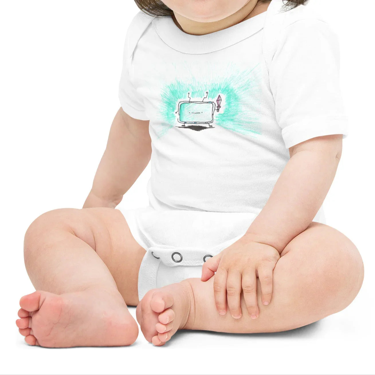 tv dude | baby onesie - f u n k + f i n a