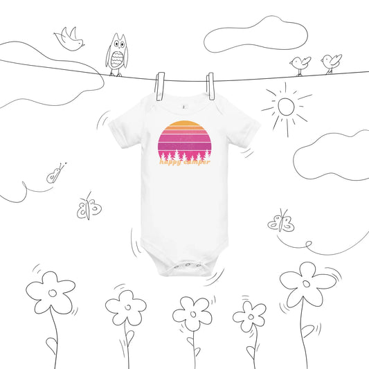 pink sunset | baby onesie - f u n k + f i n a