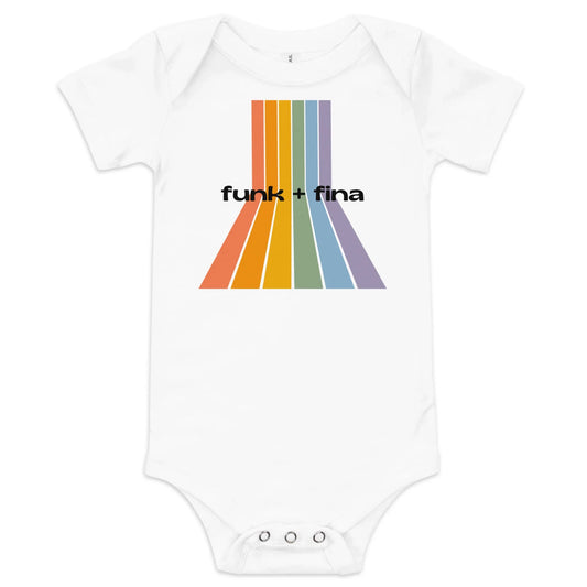 rainbow path | baby onesie - f u n k + f i n a