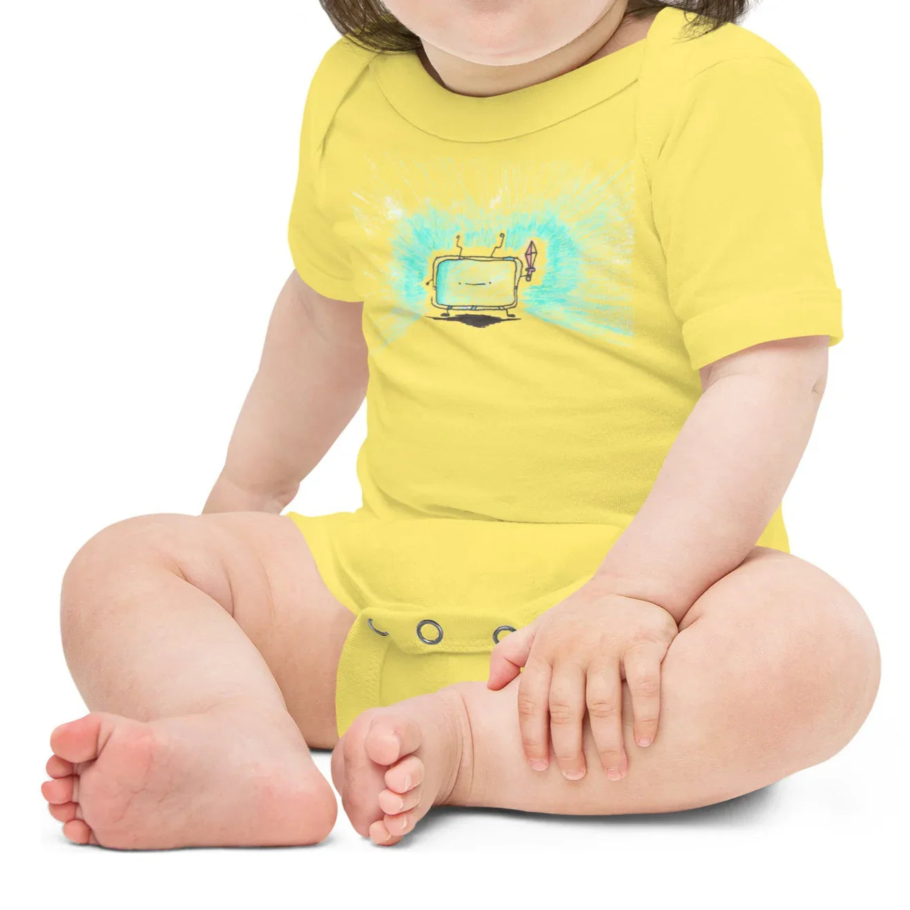 tv dude | baby onesie - f u n k + f i n a