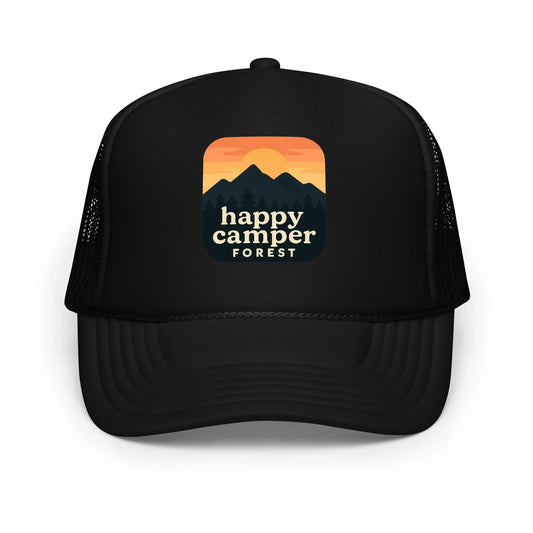happy camper sunset | trucker hat - f u n k + f i n a