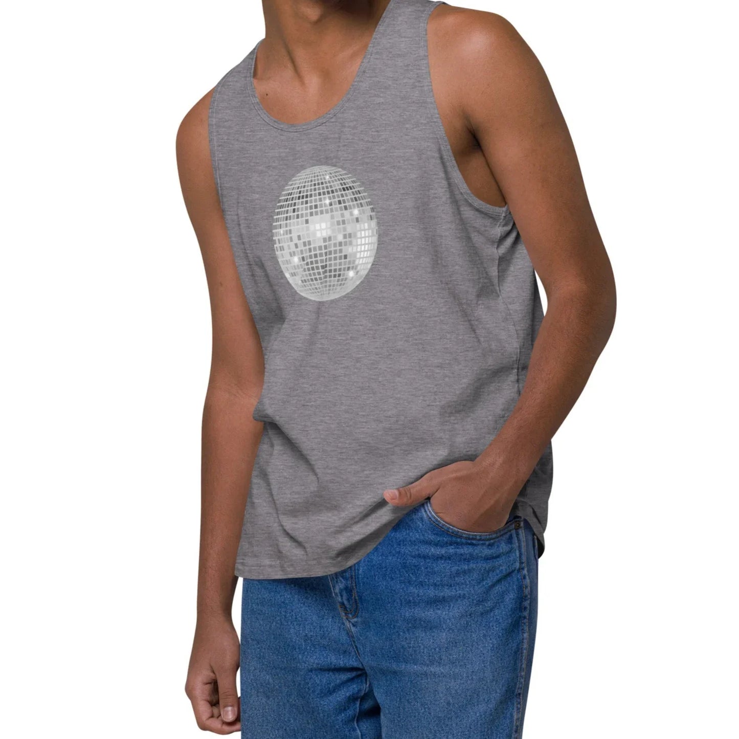 discoball | premium cotton tank top - f u n k + f i n a