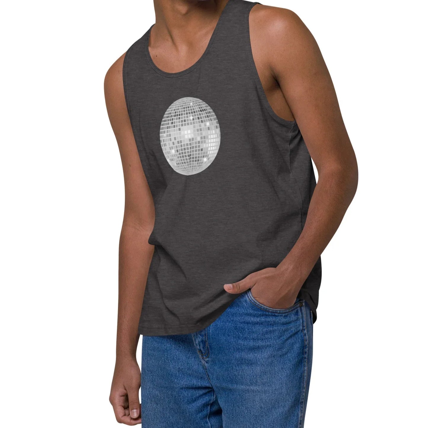 discoball | premium cotton tank top - f u n k + f i n a