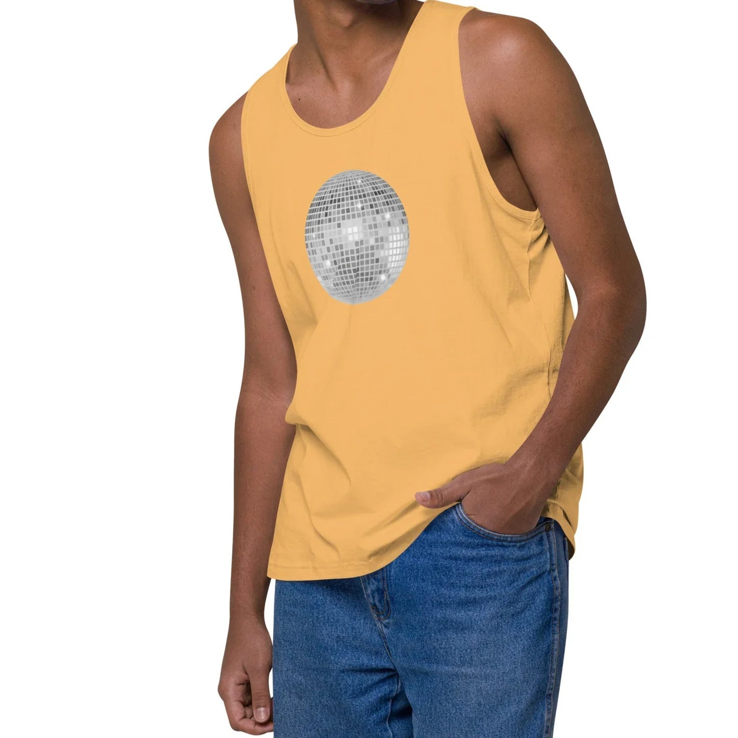 discoball | premium cotton tank top - f u n k + f i n a