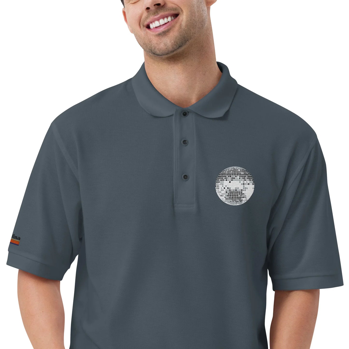 discoball | polo shirt - f u n k + f i n a