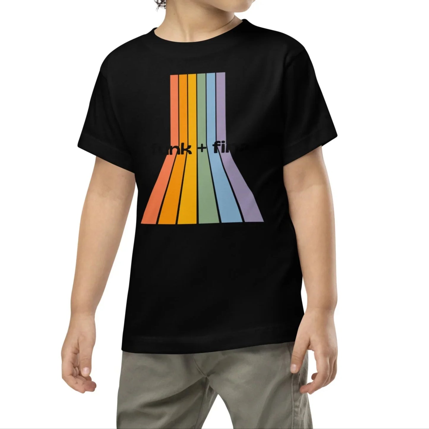 rainbow path | toddler short sleeve tee - f u n k + f i n a