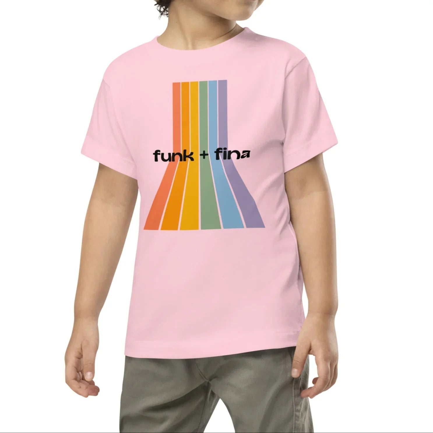 rainbow path | toddler short sleeve tee - f u n k + f i n a