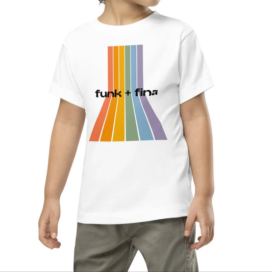 rainbow path | toddler short sleeve tee - f u n k + f i n a