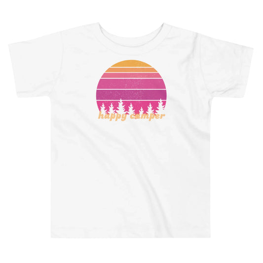 pink sunset | toddler short sleeve tee - f u n k + f i n a