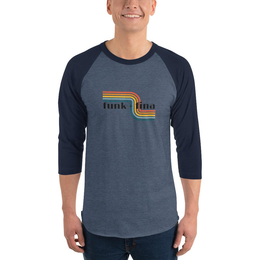curvy rainbow | baseball tee - f u n k + f i n a