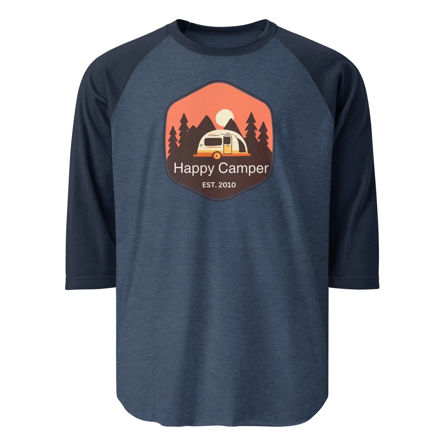 brown happy camper | baseball tee - f u n k + f i n a