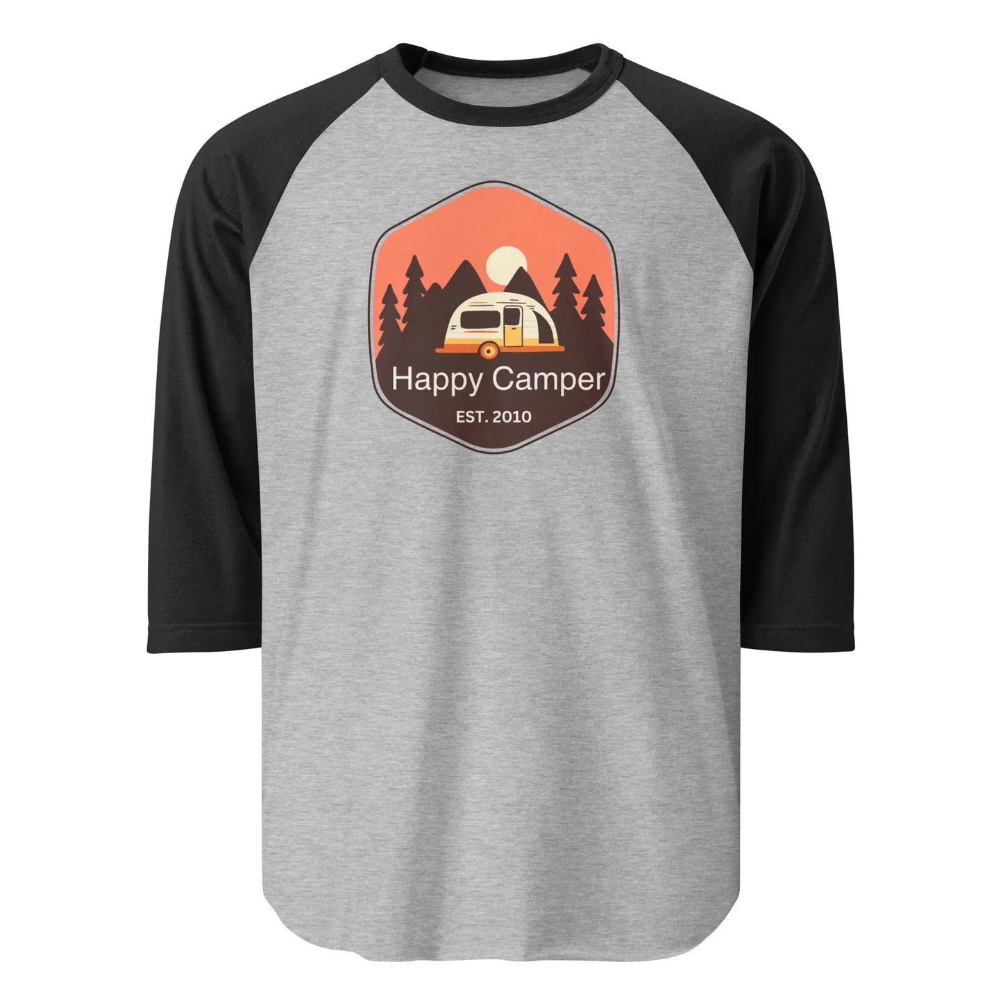 brown happy camper | baseball tee - f u n k + f i n a