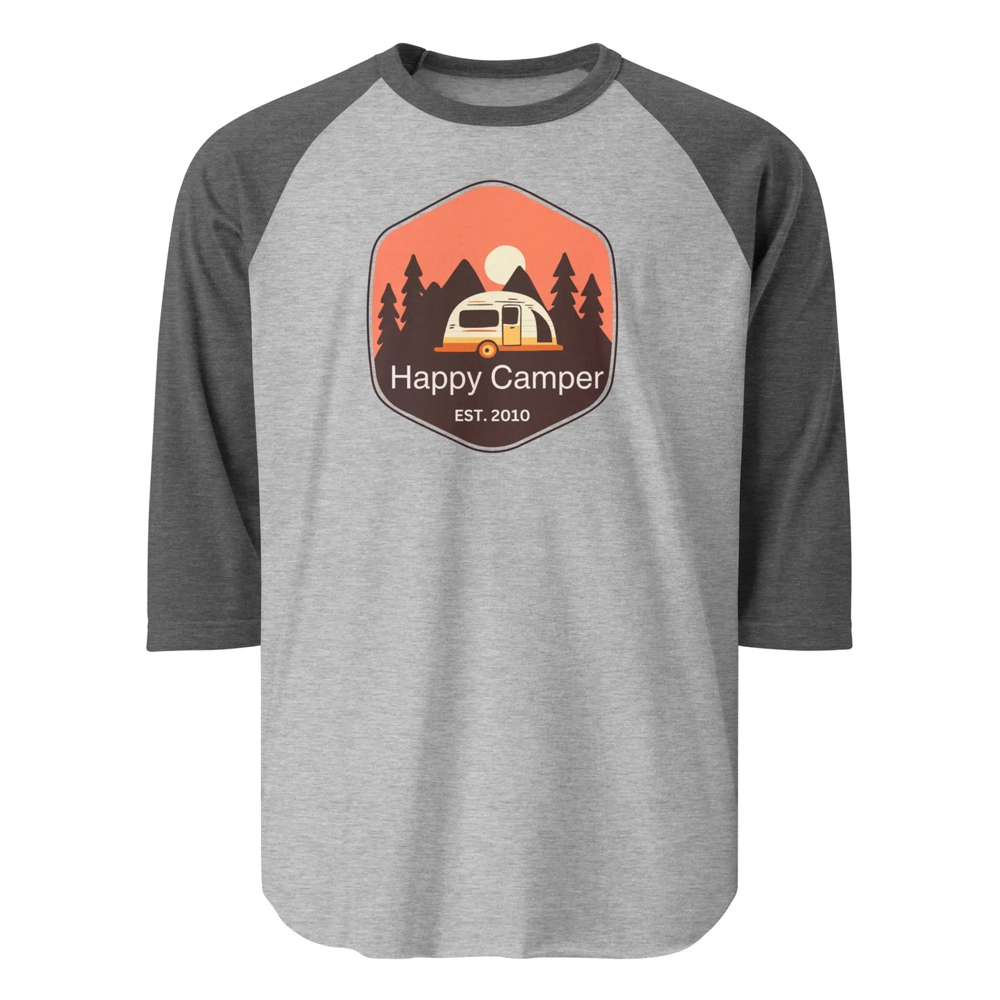 brown happy camper | baseball tee - f u n k + f i n a