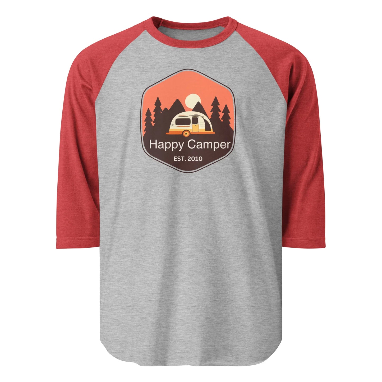 brown happy camper | baseball tee - f u n k + f i n a