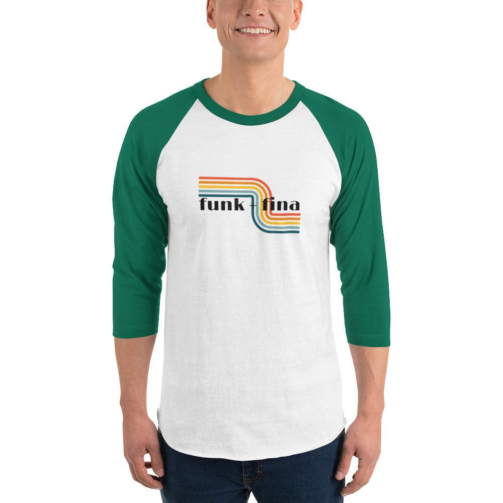 curvy rainbow | baseball tee - f u n k + f i n a