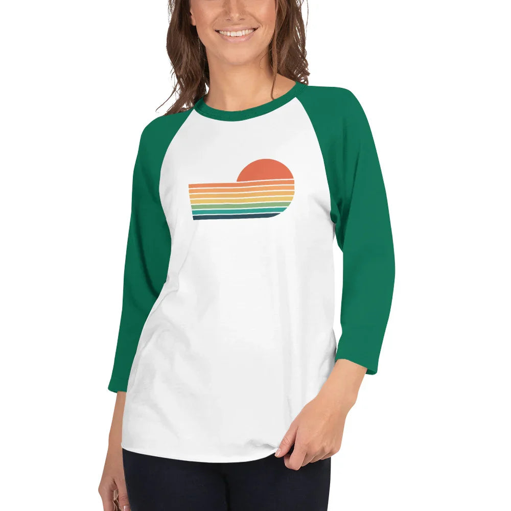sunset rainbow | baseball tee - f u n k + f i n a