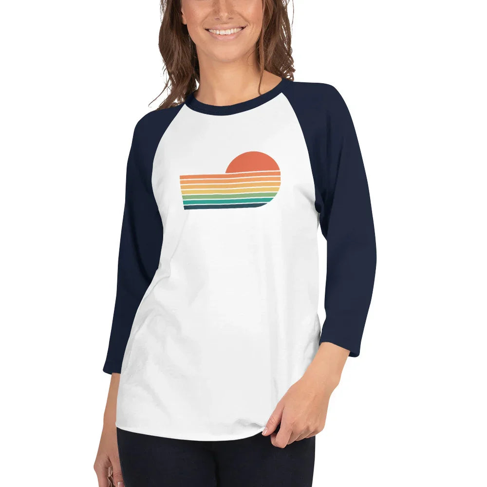 sunset rainbow | baseball tee - f u n k + f i n a