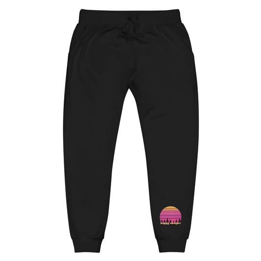 pink sunset | fleece sweatpants - f u n k + f i n a