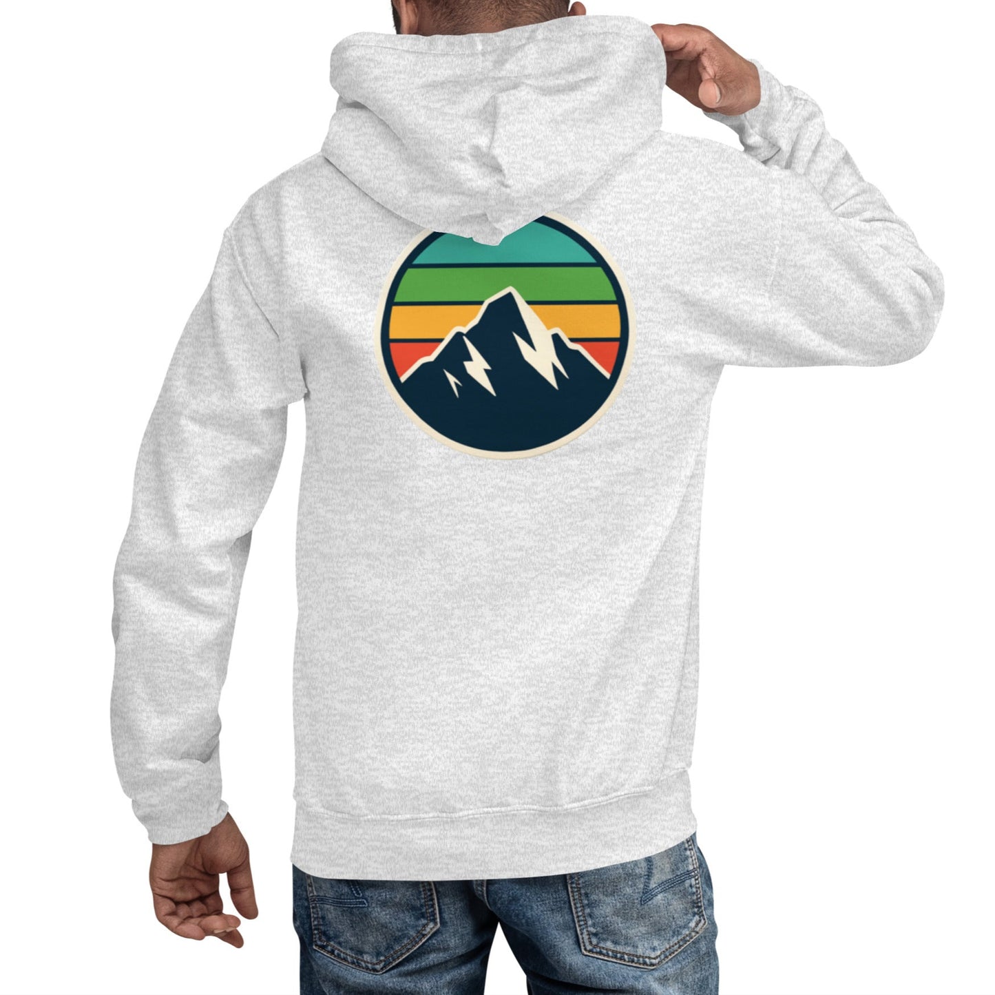 rainbow mountain back | hoodie