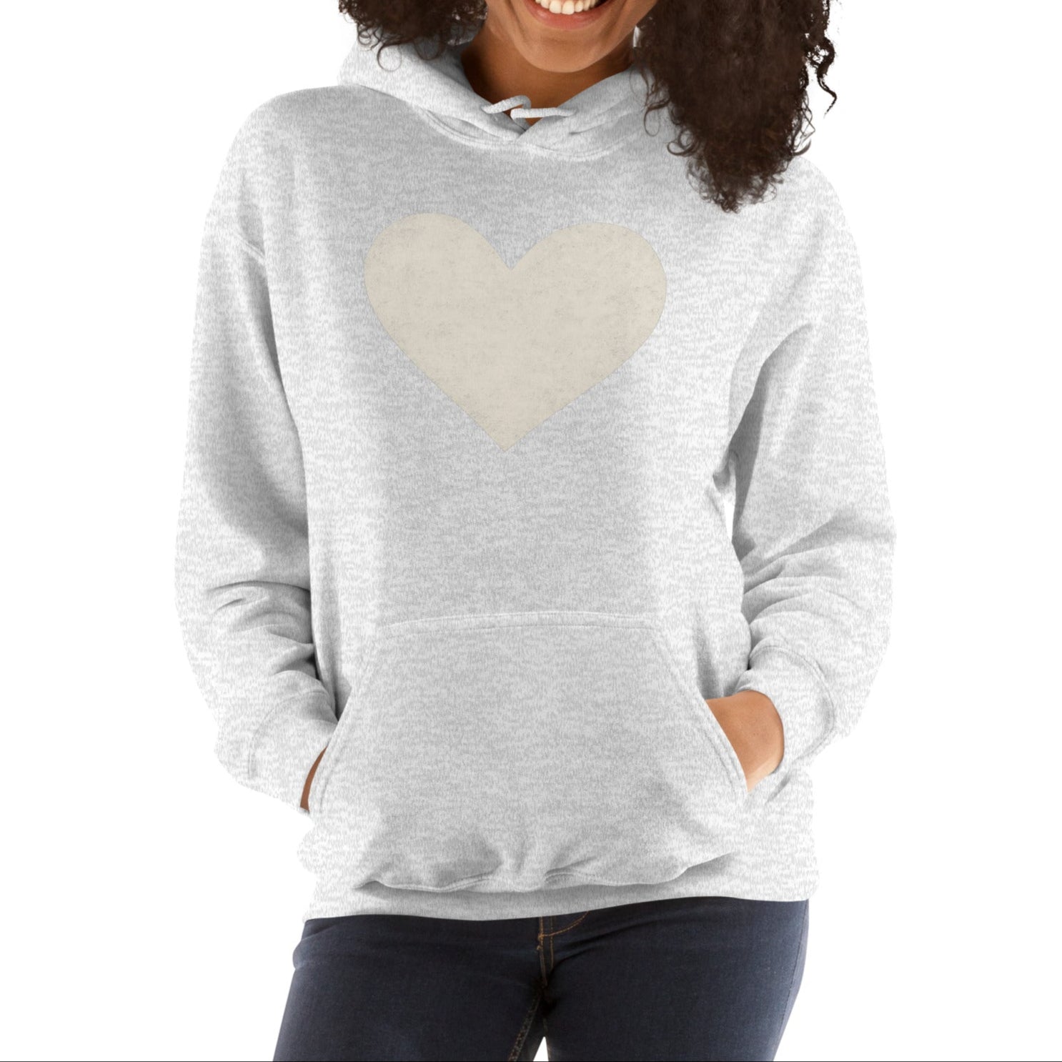 white heart | hoodie