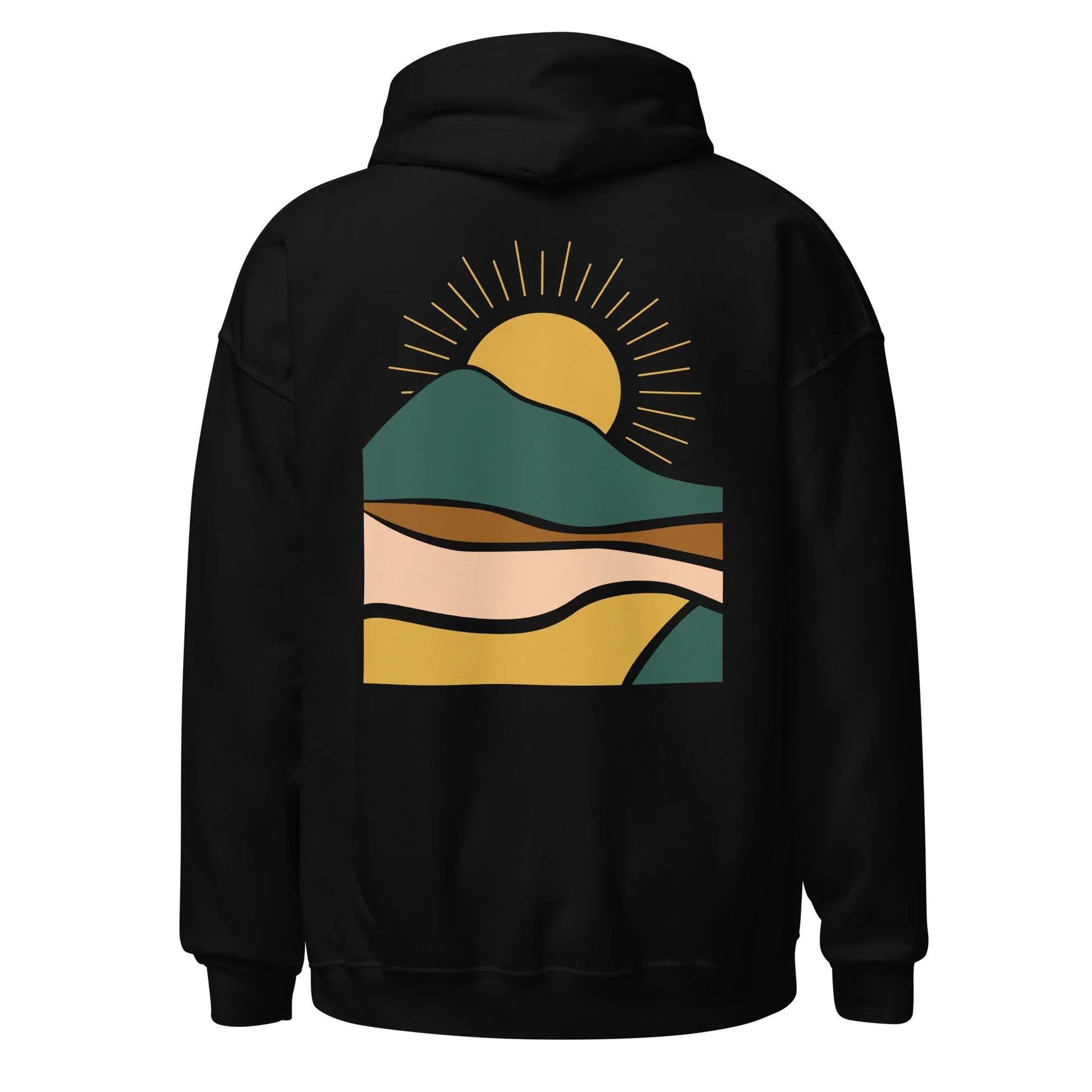 rustic sunrise back | hoodie - f u n k + f i n a