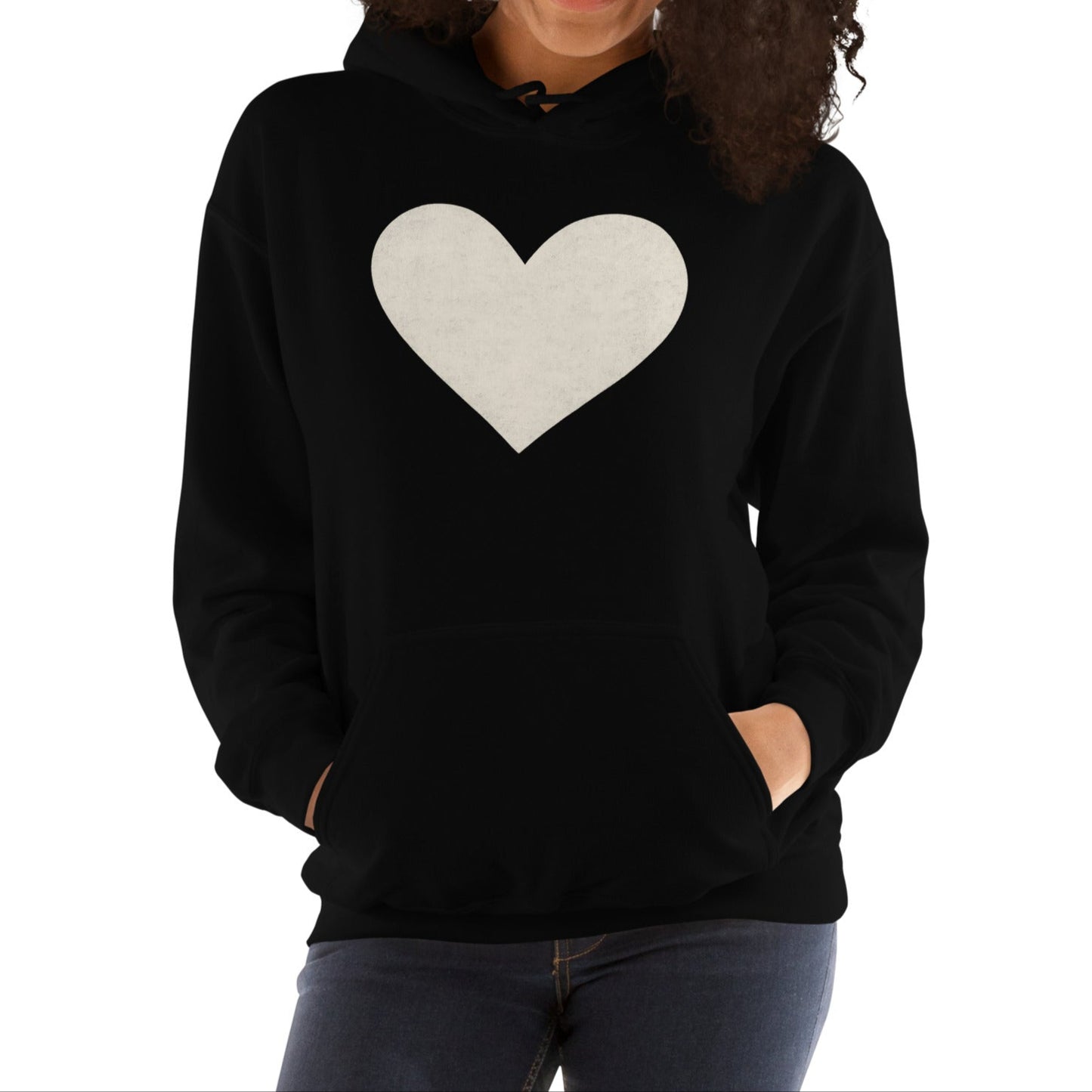 white heart | hoodie