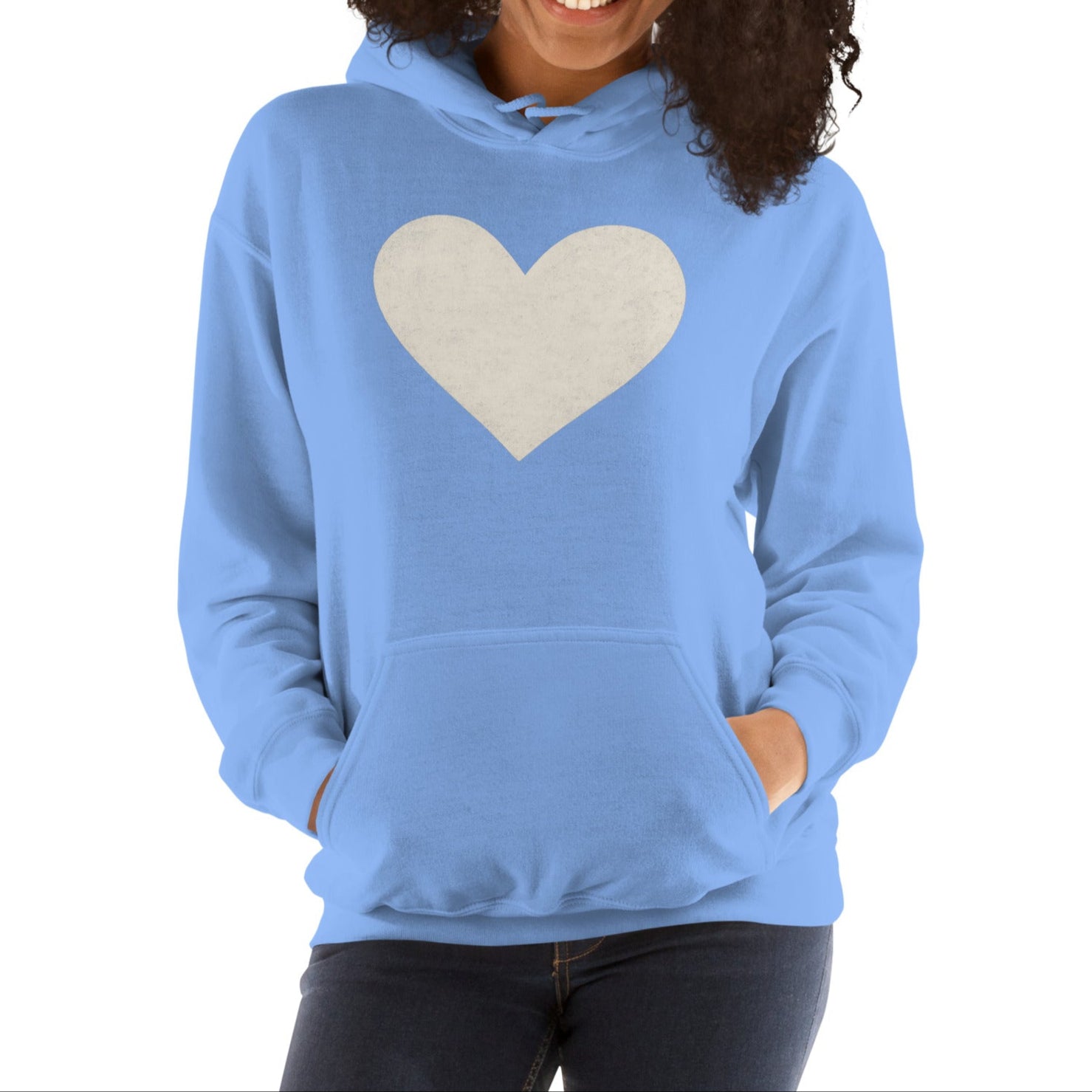 white heart | hoodie