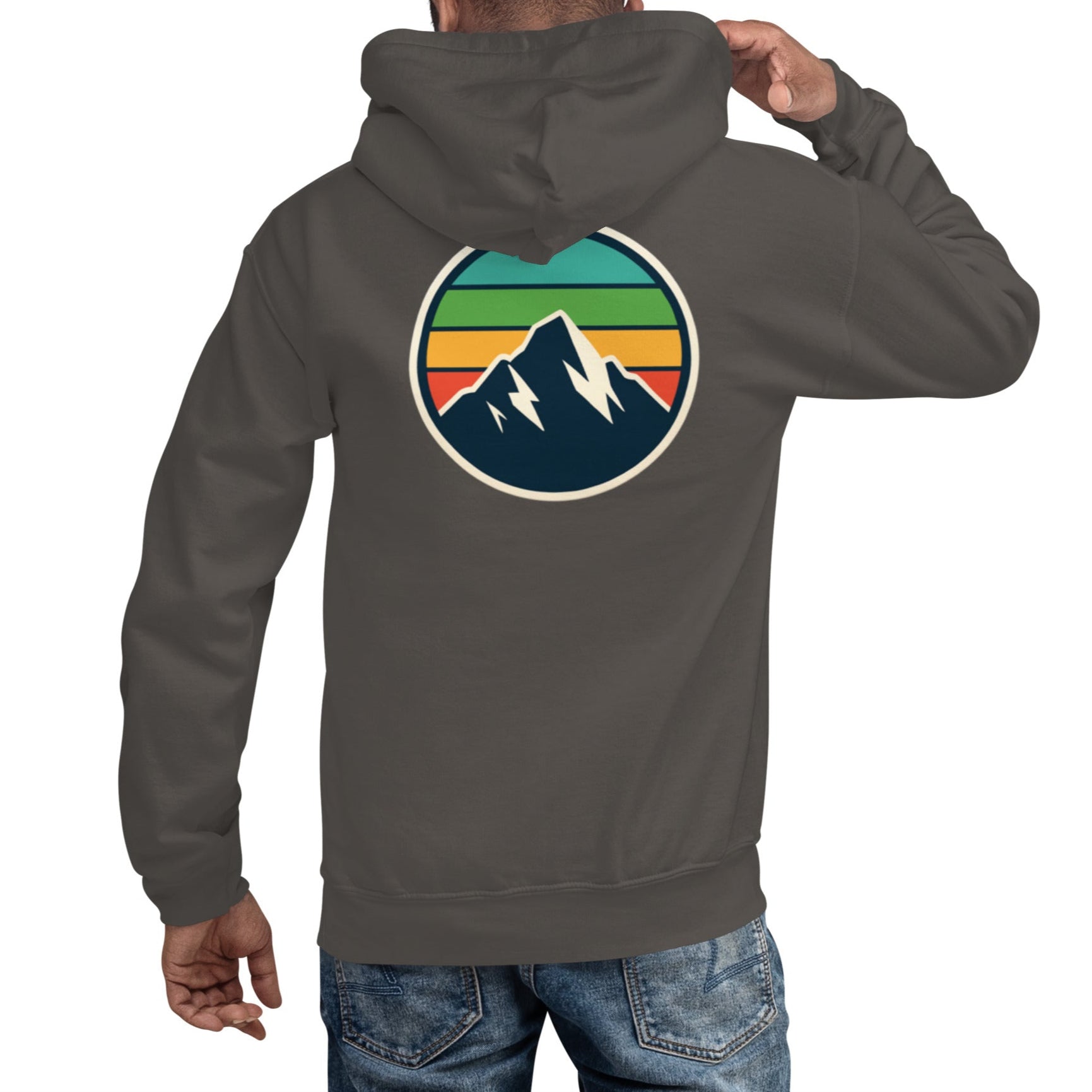rainbow mountain back | hoodie
