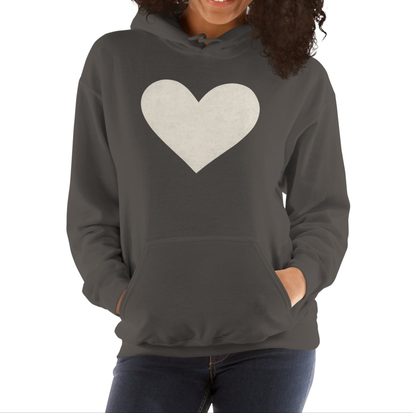 white heart | hoodie