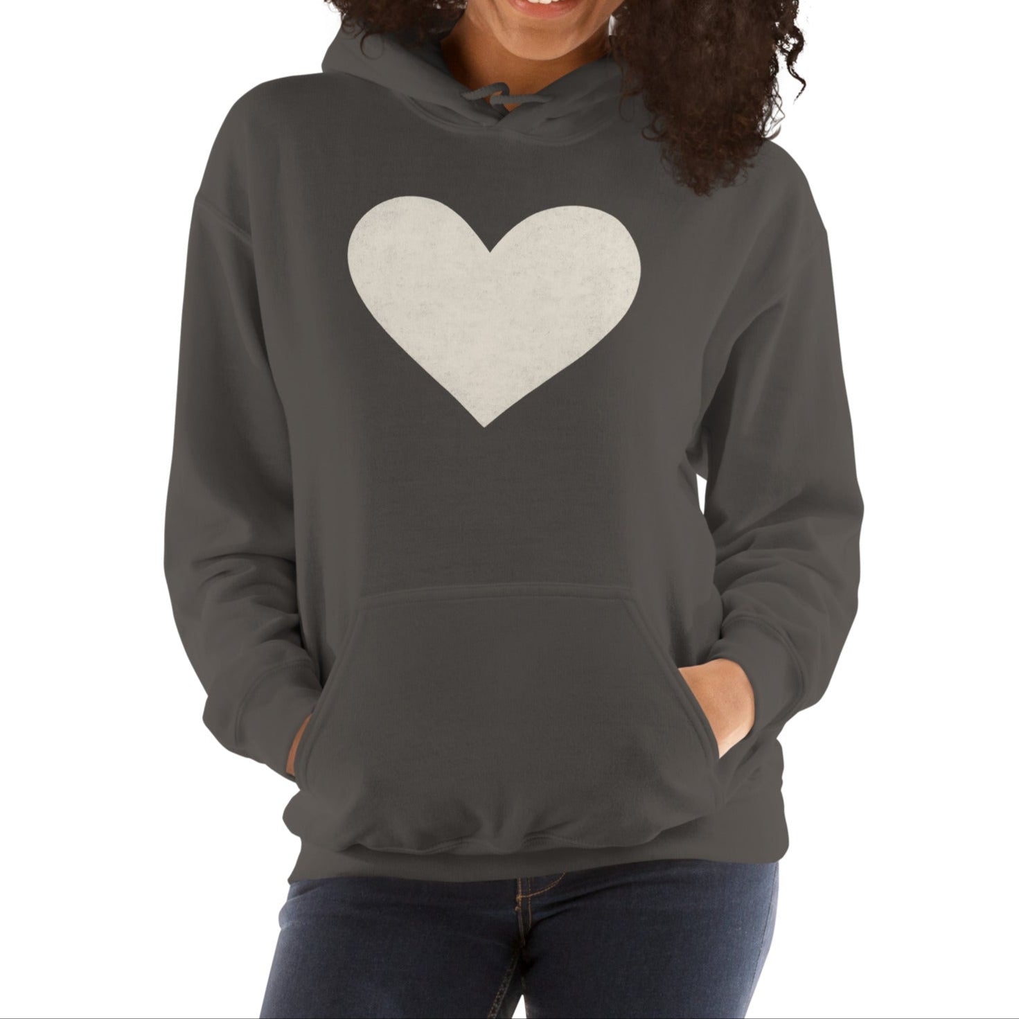 white heart | hoodie