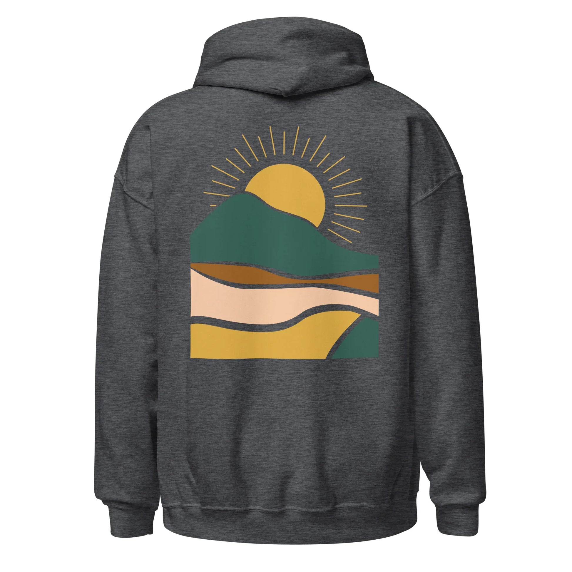 rustic sunrise back | hoodie - f u n k + f i n a