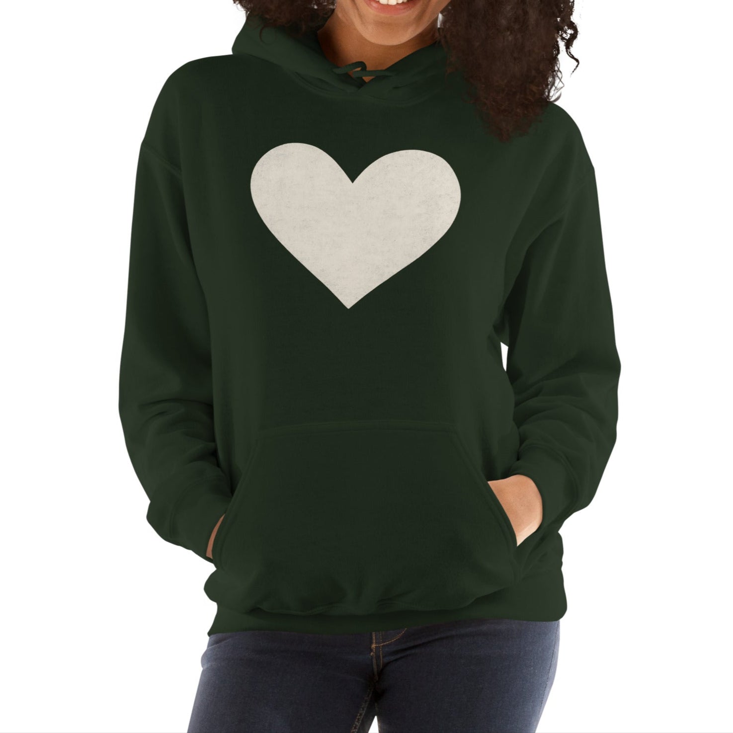white heart | hoodie