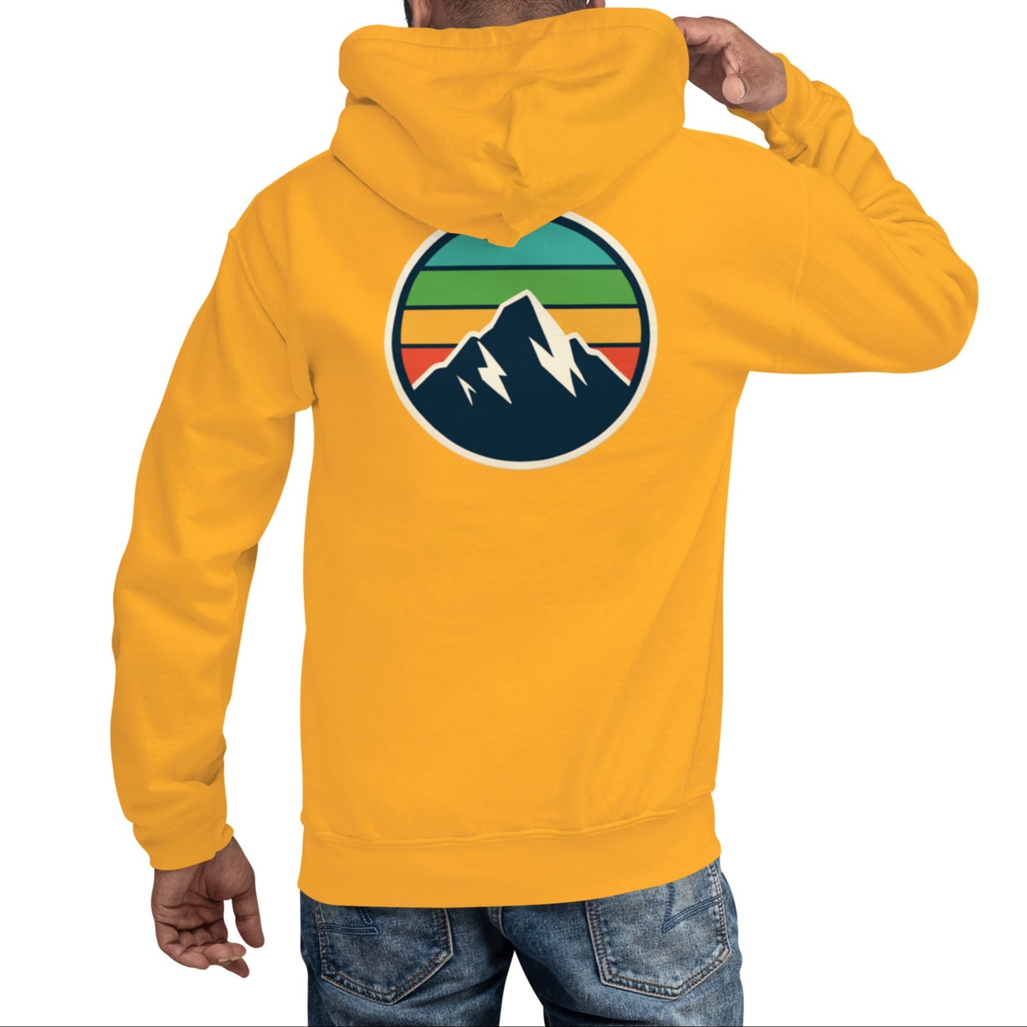 rainbow mountain back | hoodie