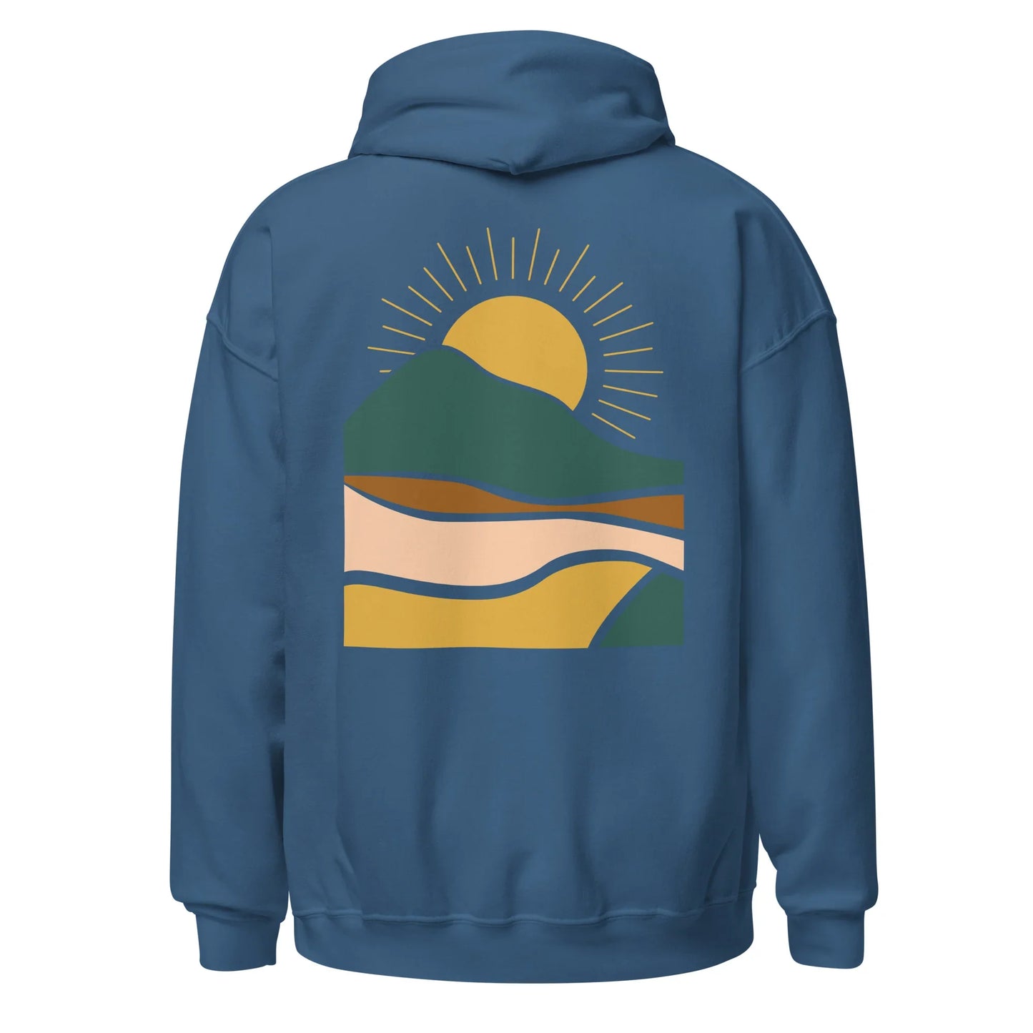 rustic sunrise back | hoodie - f u n k + f i n a
