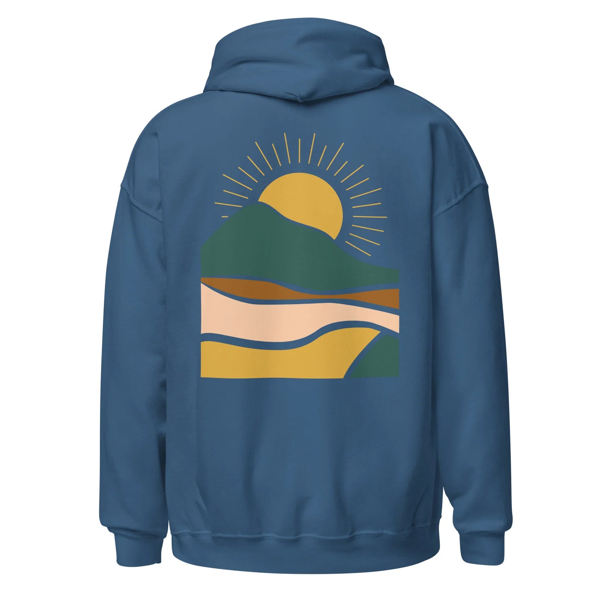 rustic sunrise back | hoodie - f u n k + f i n a