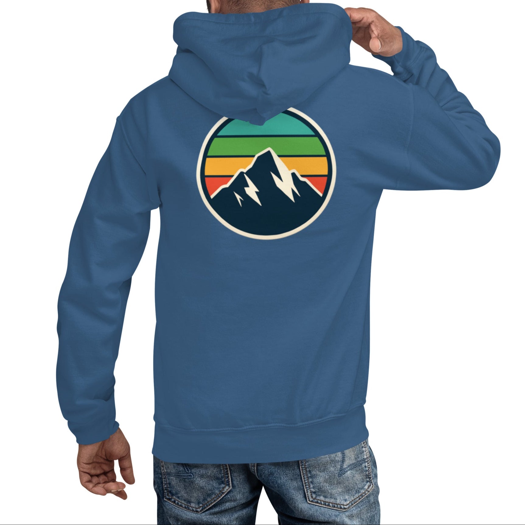 rainbow mountain back | hoodie