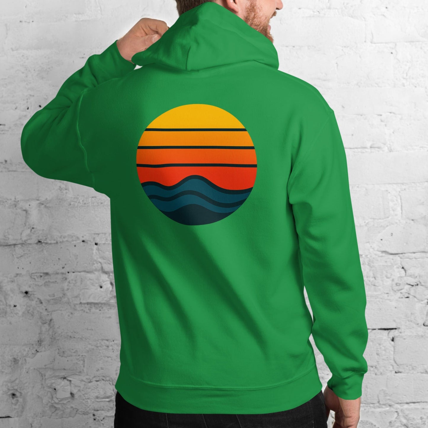 retro sunset back | hoodie