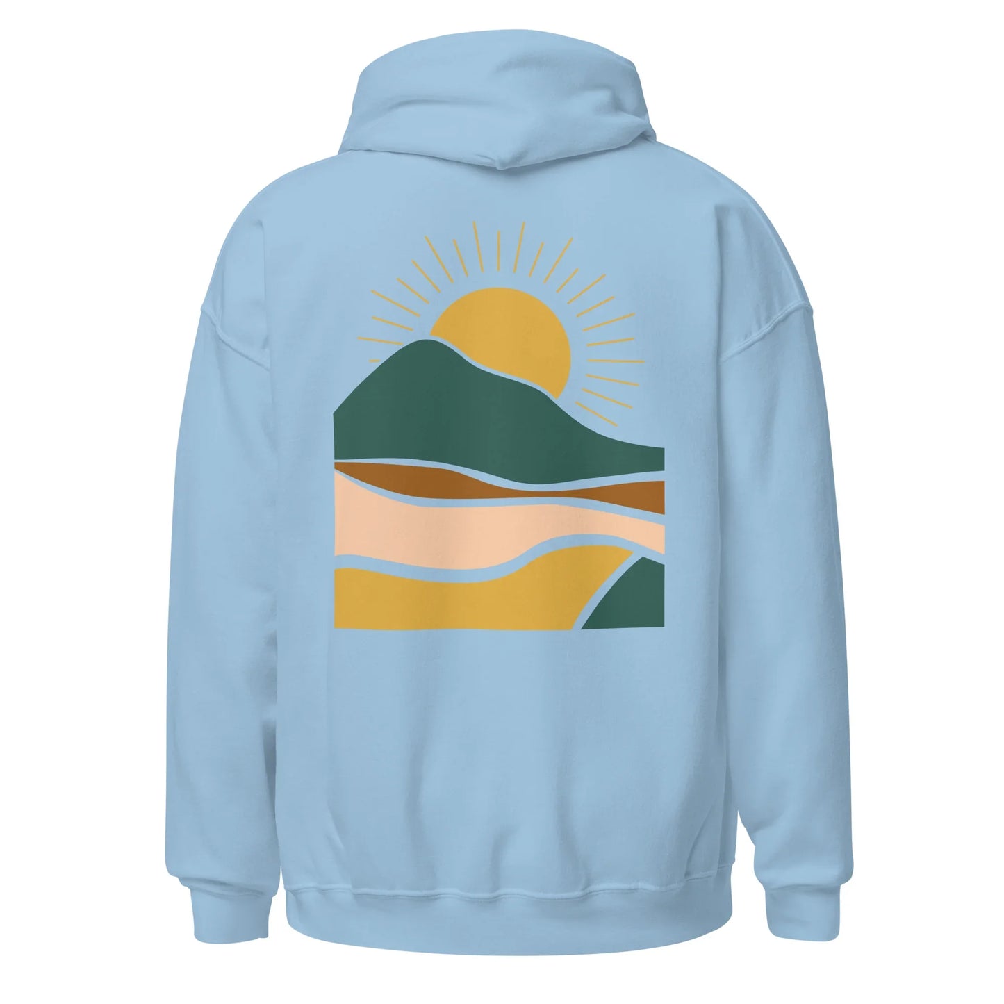 rustic sunrise back | hoodie - f u n k + f i n a