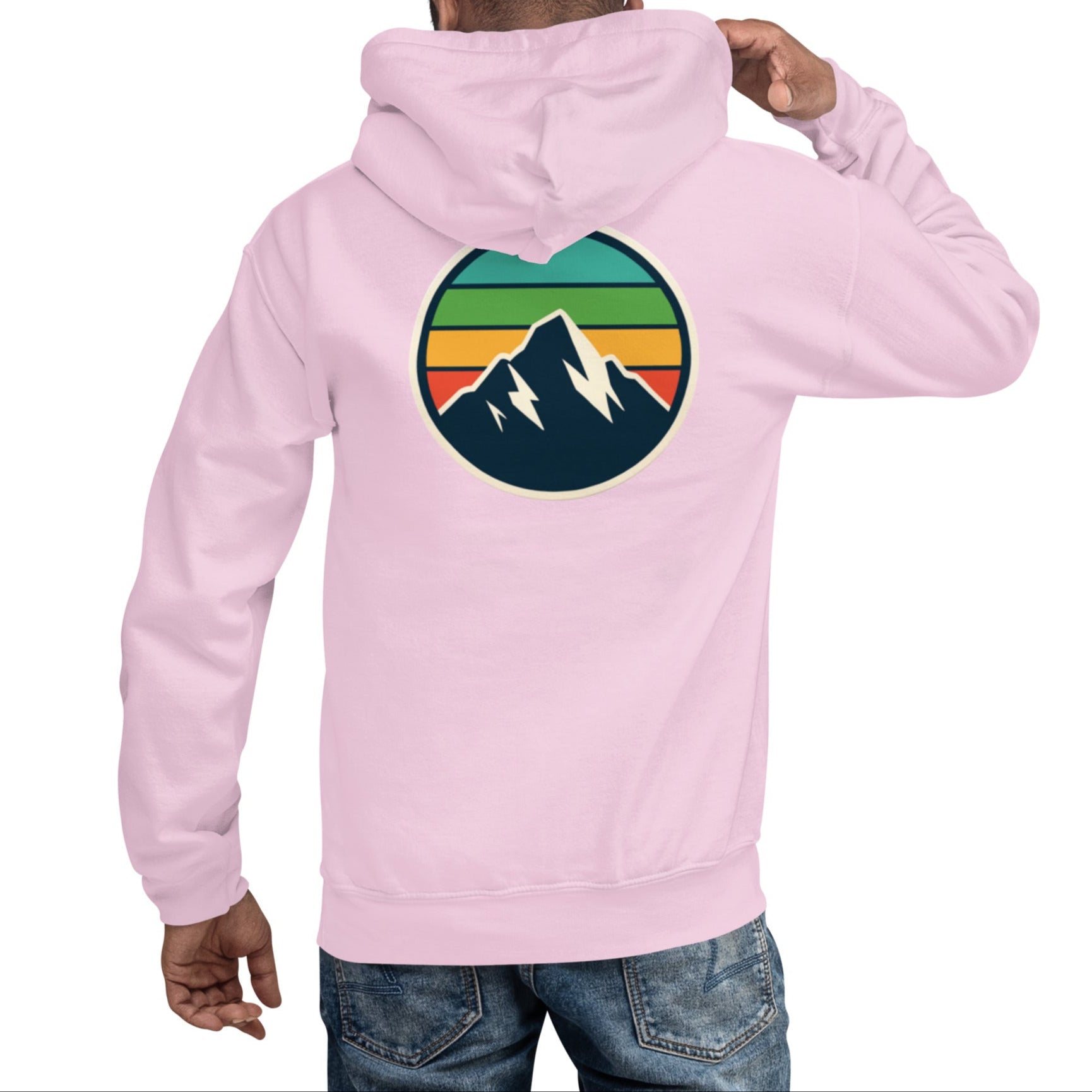 rainbow mountain back | hoodie