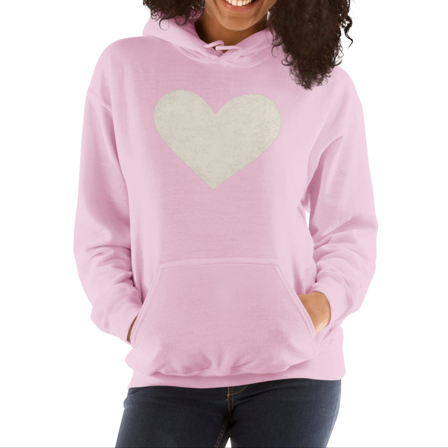 white heart | hoodie