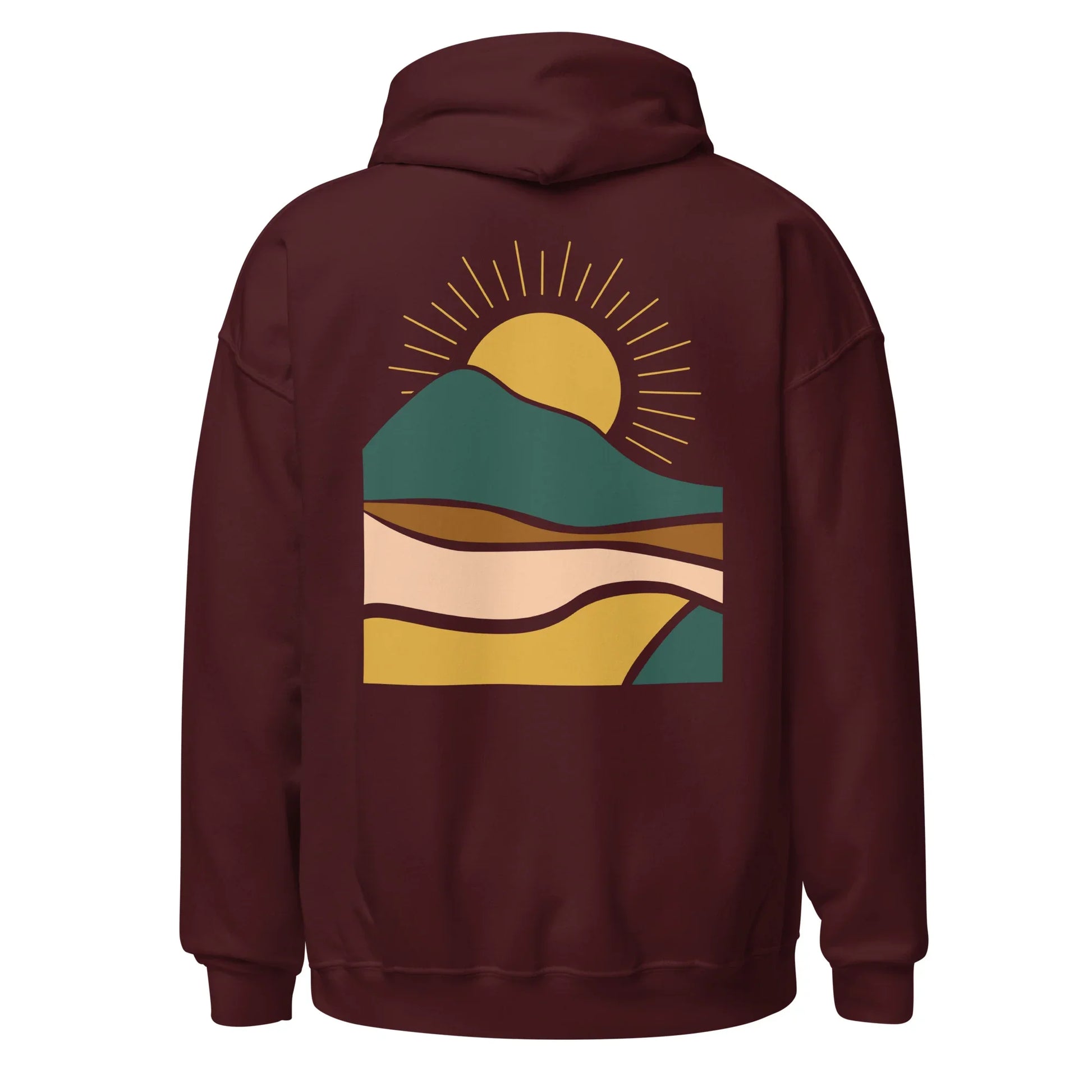 rustic sunrise back | hoodie - f u n k + f i n a