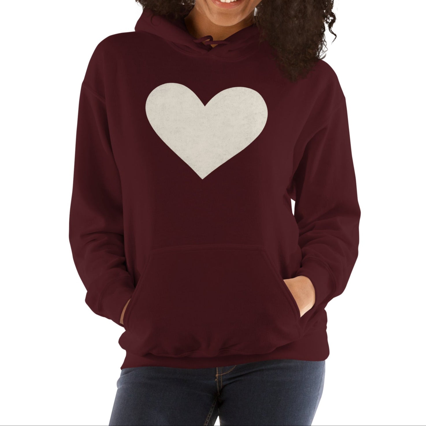 white heart | hoodie