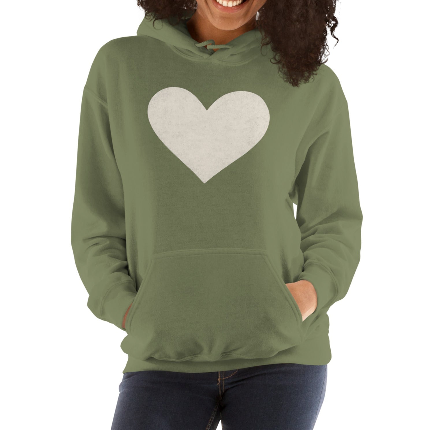 white heart | hoodie