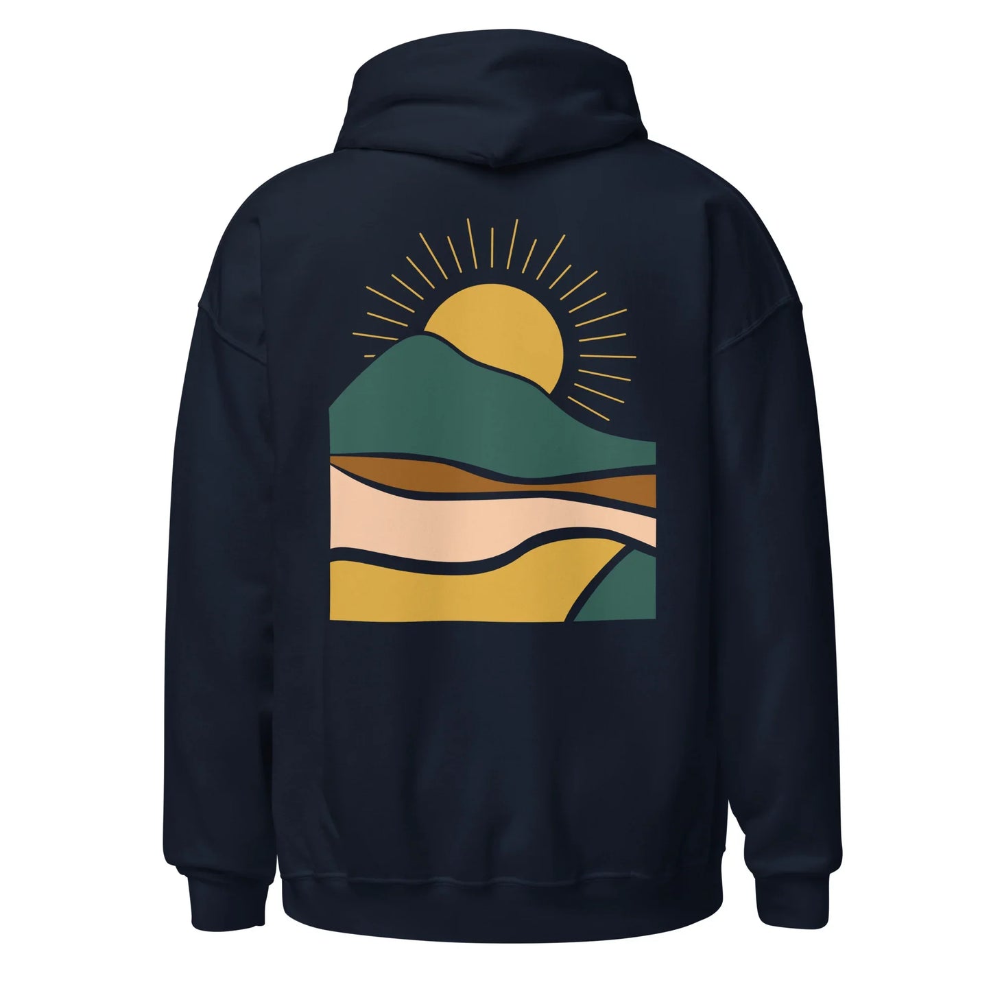 rustic sunrise back | hoodie - f u n k + f i n a