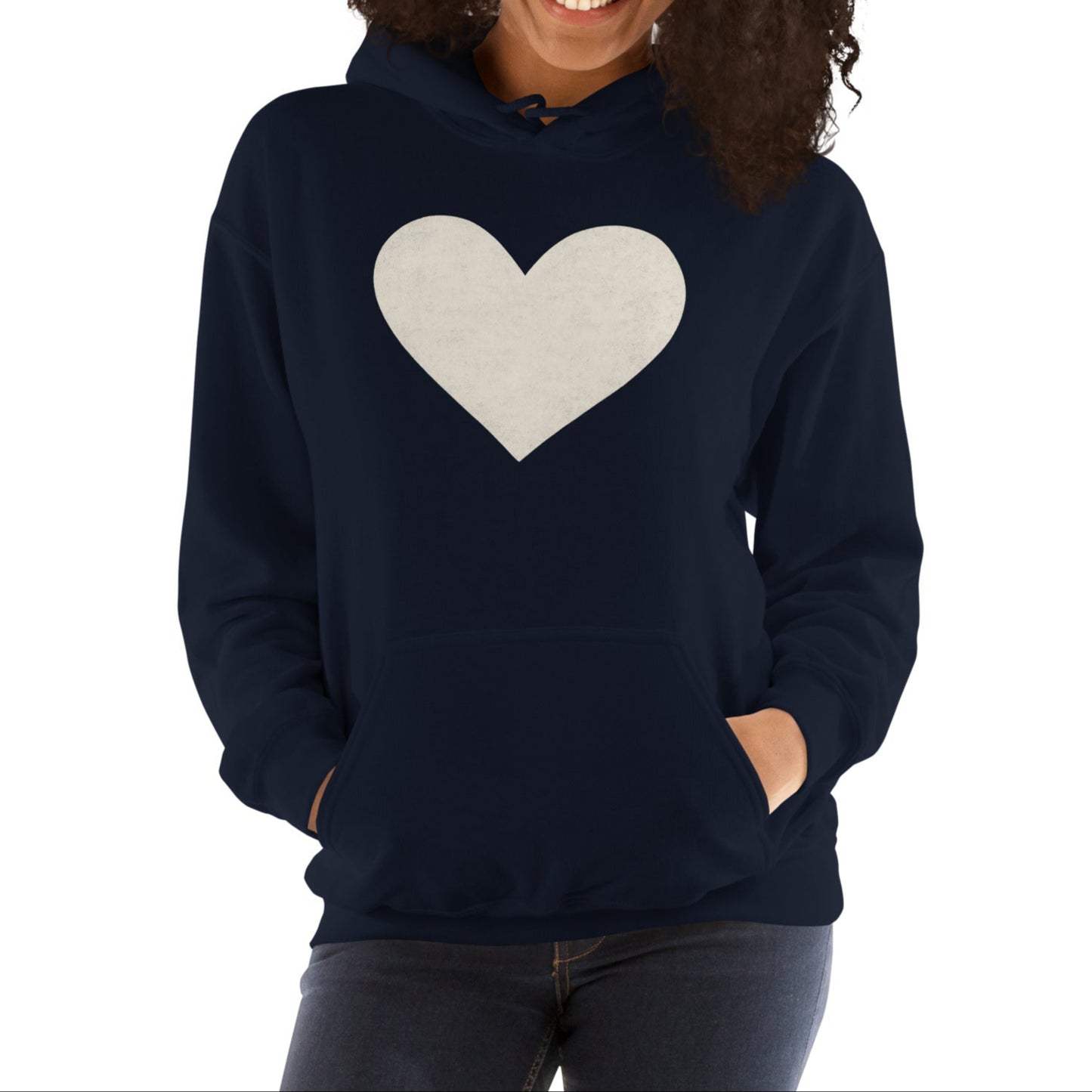 white heart | hoodie