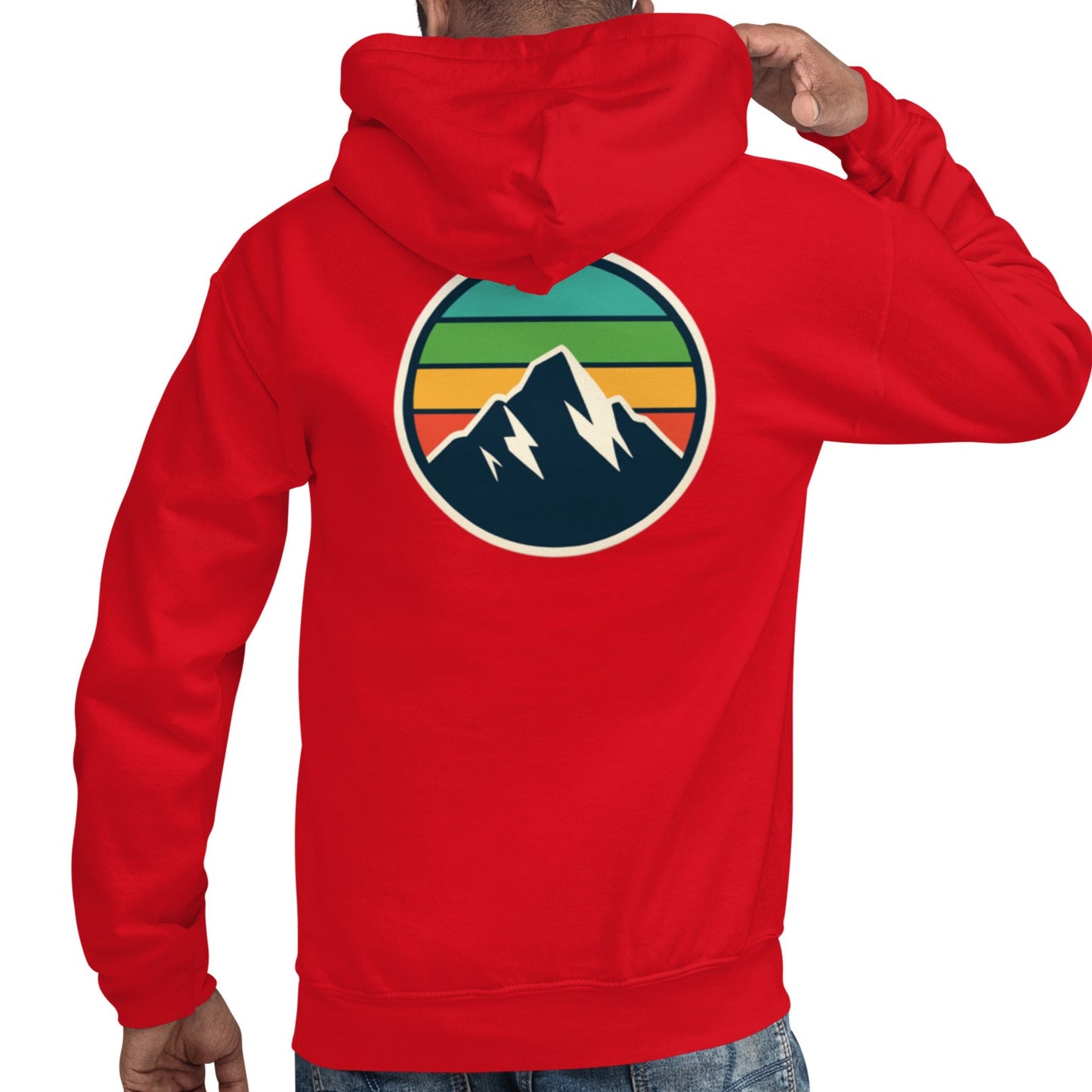 rainbow mountain back | hoodie