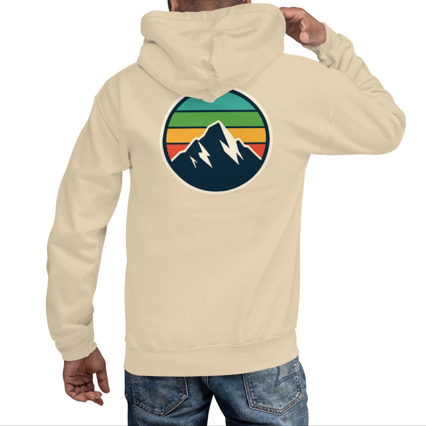 rainbow mountain back | hoodie